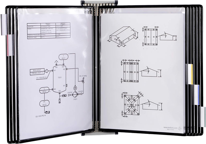 Tarifold 414101 - Tarifold Wandsichttafel für Dokumente aus Metall, Drehzapfensichttafeln, Dokumente