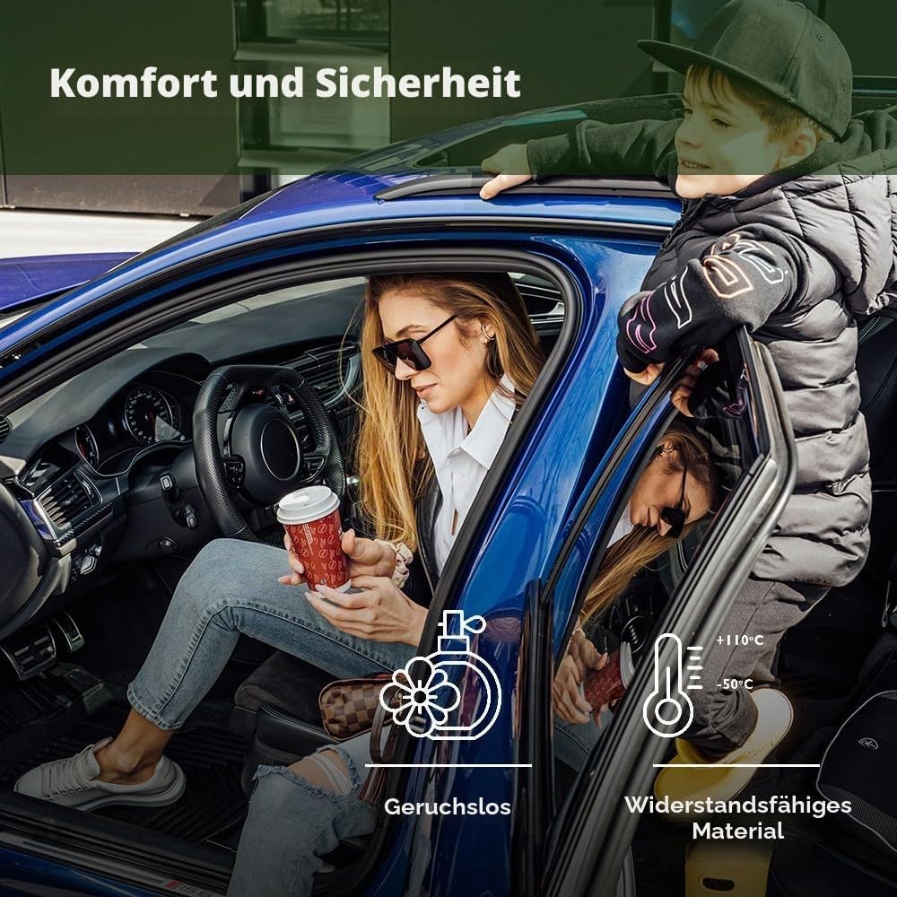 FROGUM No.77 Gummimatten Ganzjahresset von Auto Fussmatten Autofussmatten für SEAT Arona ab 2017, fü