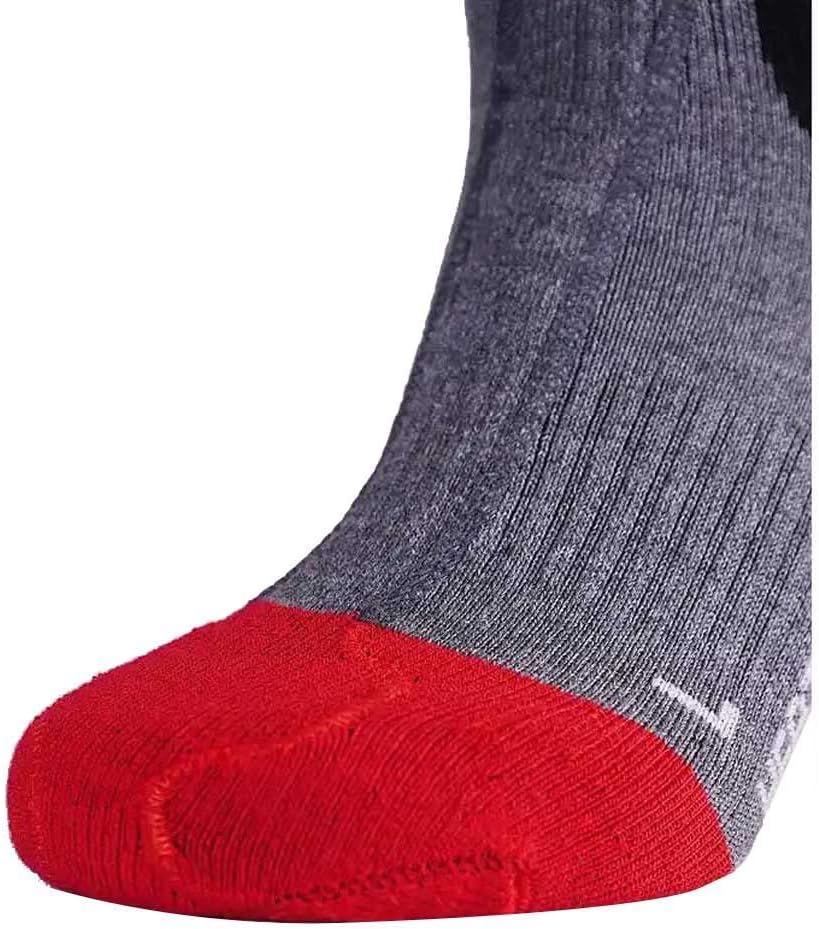 Lenz Unisex Socken 42 10 - Grau/Rot, 42 10 - Grau/Rot