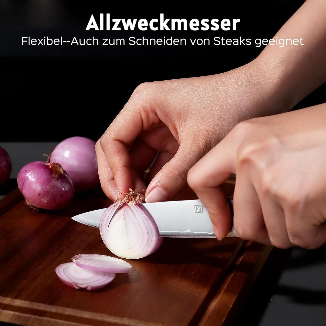 PAUDIN Messer 13 cm Küchenmesser Allzweckmesser Kochmesser profi scharf | aus hochwertigem Edelstahl