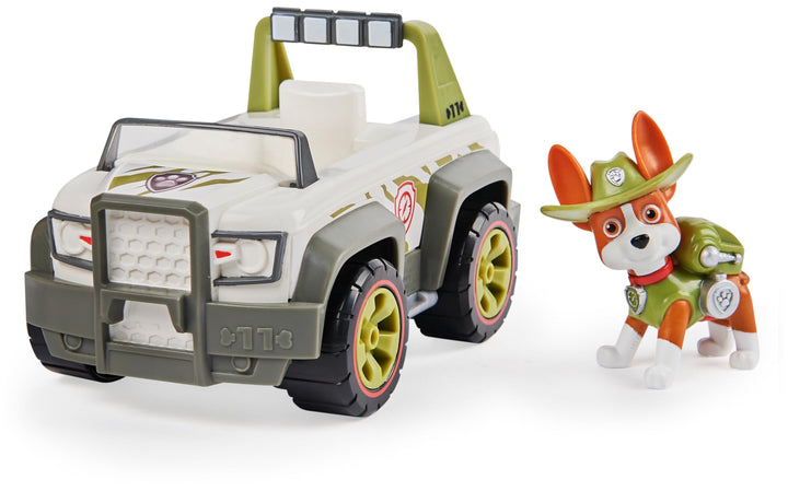 PAW PATROL, Jungle Cruiser mit Tracker-Figur (Sustainable Basic Vehicle/Basis Fahrzeug), Spielzeug f