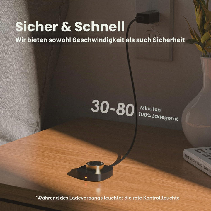 Smart Ring Ladegerät– Kompatibel mit Ou-ra Ring Gen3, Schnelllade-Dock inkl USB-C-Kabel,ladegerät fü