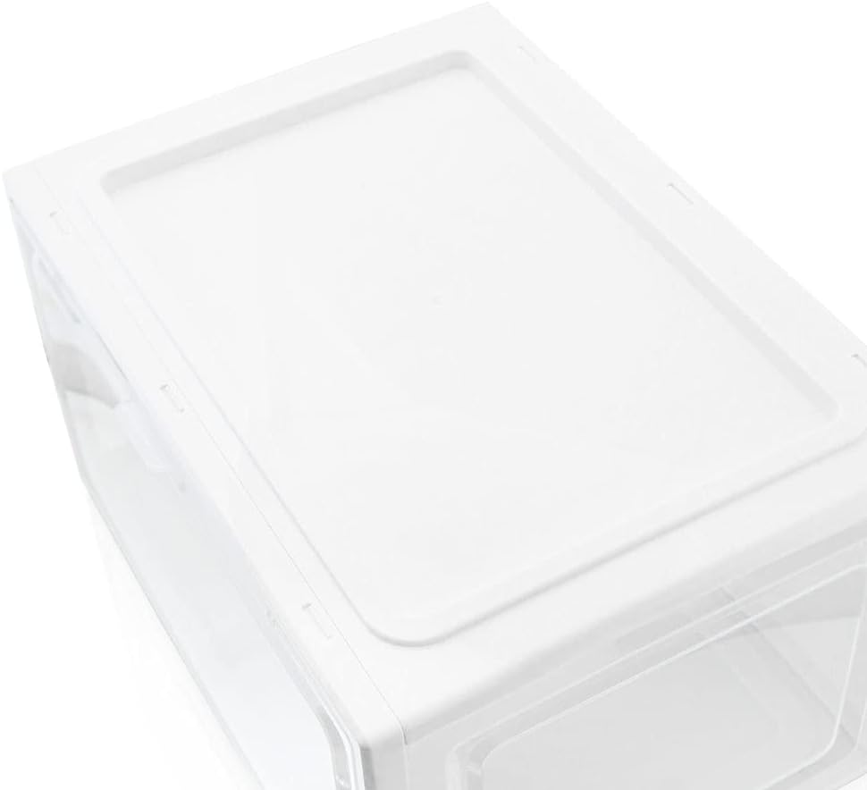 BITUXX LEX21 Schuhbox Stapelbar Aufbewahrungsbox Kunststoffbox Schuhkasten Schuhkarton Schuhorganize