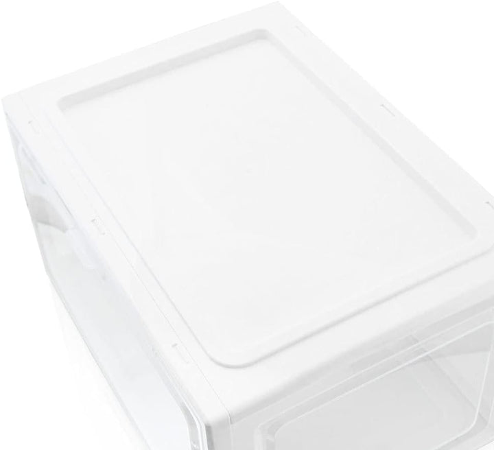 BITUXX LEX21 Schuhbox Stapelbar Aufbewahrungsbox Kunststoffbox Schuhkasten Schuhkarton Schuhorganize