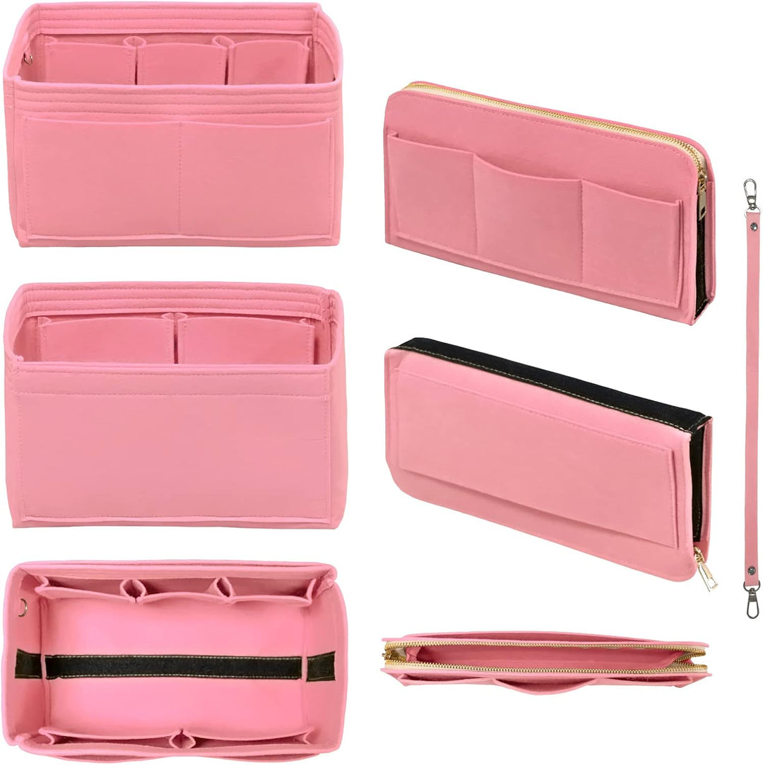 DailyPlus Geldbörse Organizer Einsatz mit Reissverschluss Filz Tasche Organizer Handtasche Organizer