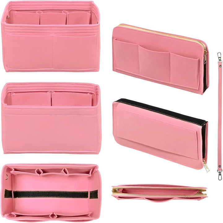 DailyPlus Geldbörse Organizer Einsatz mit Reissverschluss Filz Tasche Organizer Handtasche Organizer