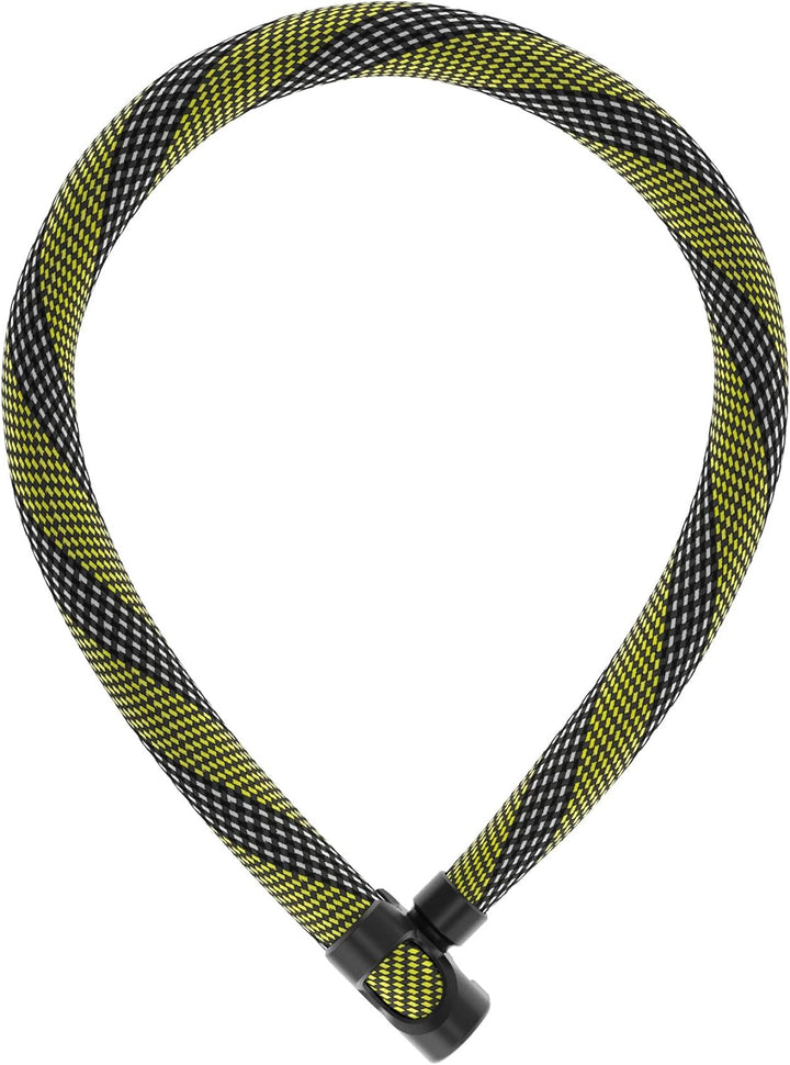 ABUS Kettenschloss IVERA Chain 7210 – Fahrradschloss mit hochflexibler IvyTex-Kunstfaserummantelung