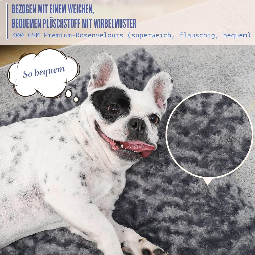 KSIIA Hundebett mittelgrosse Hunde Waschbar, Hundekissen flauschig, M Hundematte für kleine mittelgr