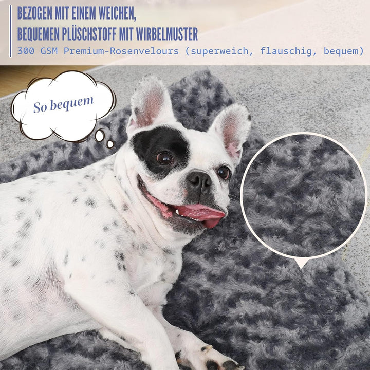 KSIIA Hundebett mittelgrosse Hunde Waschbar, Hundekissen flauschig, M Hundematte für kleine mittelgr