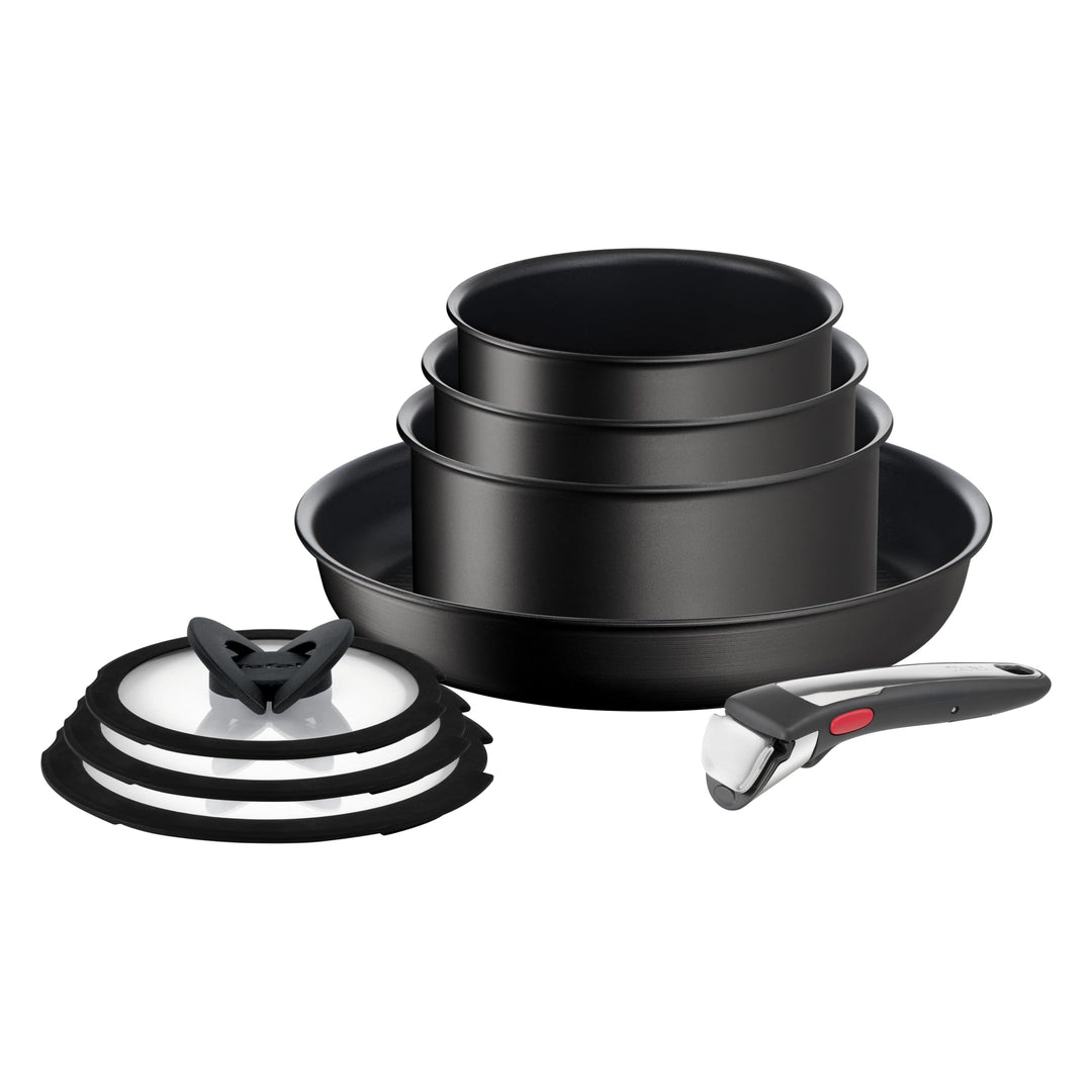 Tefal L3959053 Ingenio Unlimited On Töpfe- und Pfannen-Set, stapelbar, abnehmbarer Griff, platzspare