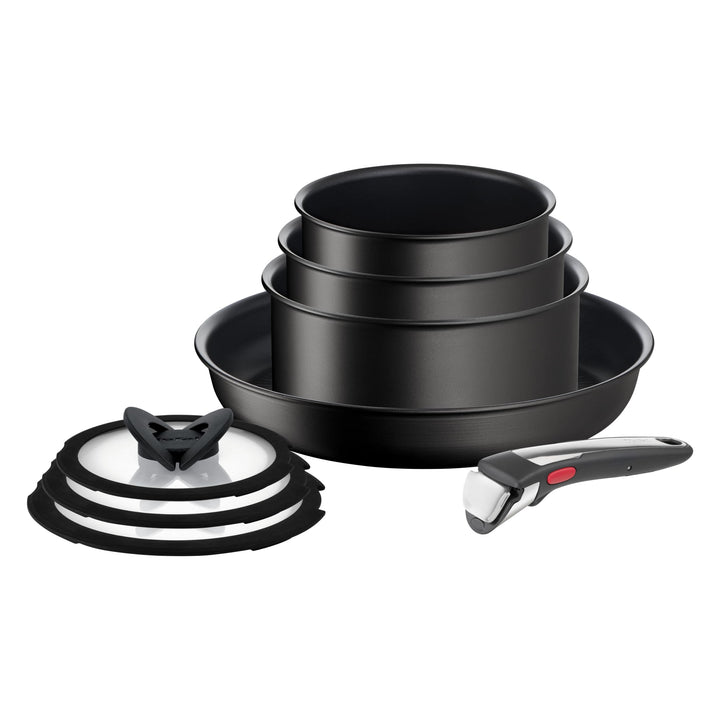Tefal L3959053 Ingenio Unlimited On Töpfe- und Pfannen-Set, stapelbar, abnehmbarer Griff, platzspare