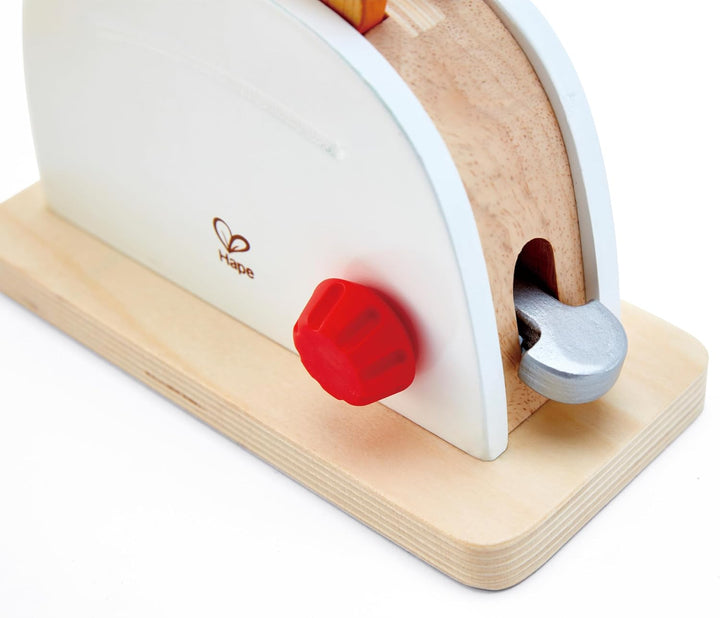 Hape Pop-up-Toaster-Set| Küchen-Fantasiespiel mit Frühstückszubehör für Kinder von Hape, Weiss Singl
