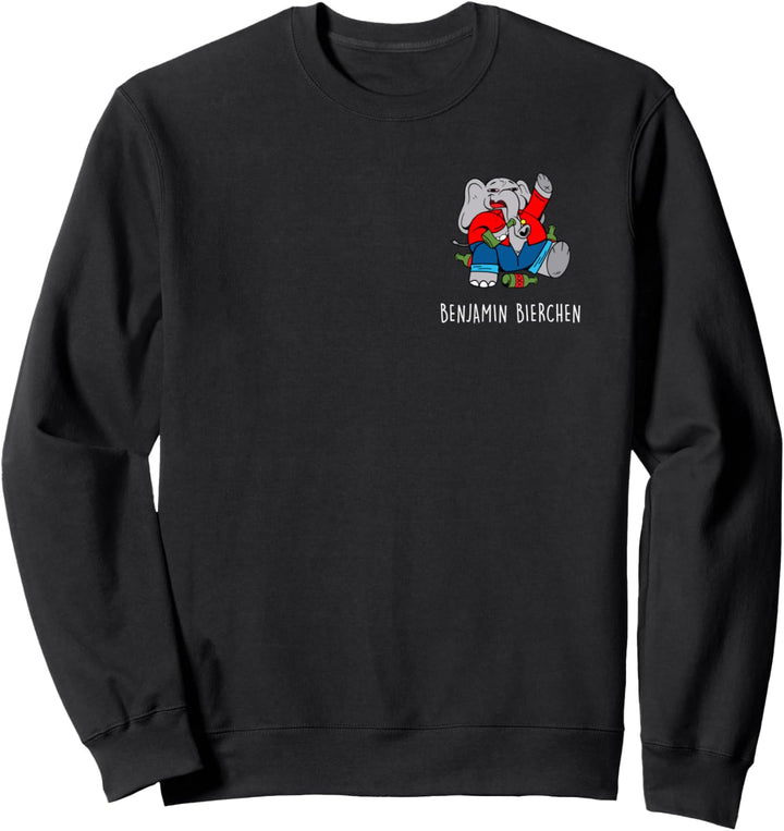 Benjamin Bierchen. bier, digga. bier. AM PM Beer Elefant Fun Sweatshirt