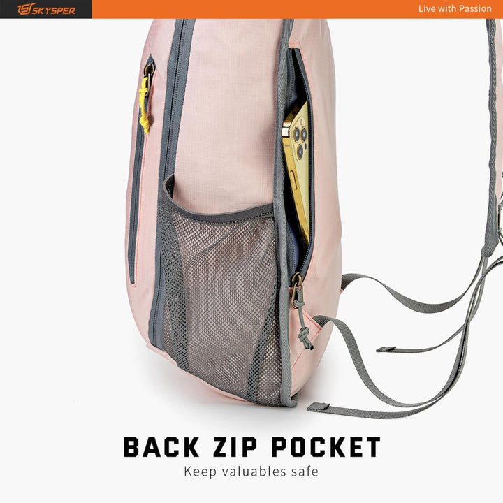 SKYSPER 10L/15L/20L Faltbarer Rucksack Ultraleicht Tagesrucksack Wasserfest Daypack Reiserucksack Wa