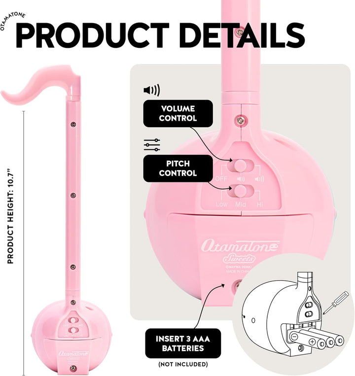 Otamatone Regular Strawberry, Japanisch Elektronisches Musik Instrument, Tragbar Digitale Musikinstr