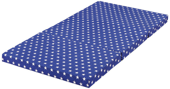 bambini 086603 Kinderreisematratze Star, blau
