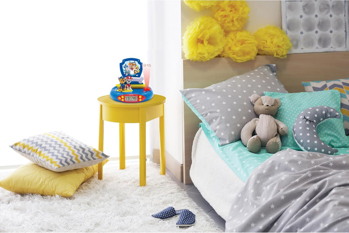 Lexibook, Paw Patrol, Projektorwecker für Kinder, Nachtlicht und Zeitprojektion an die Decke, Sounde