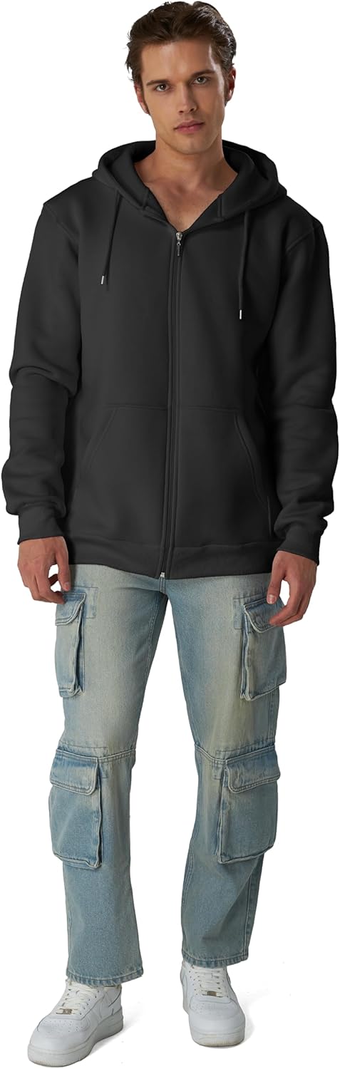 Smith & Solo Herren Kapuzenpullover – Sweatshirt Pullover Rundhals – Langarm – Slim – Fit – Training