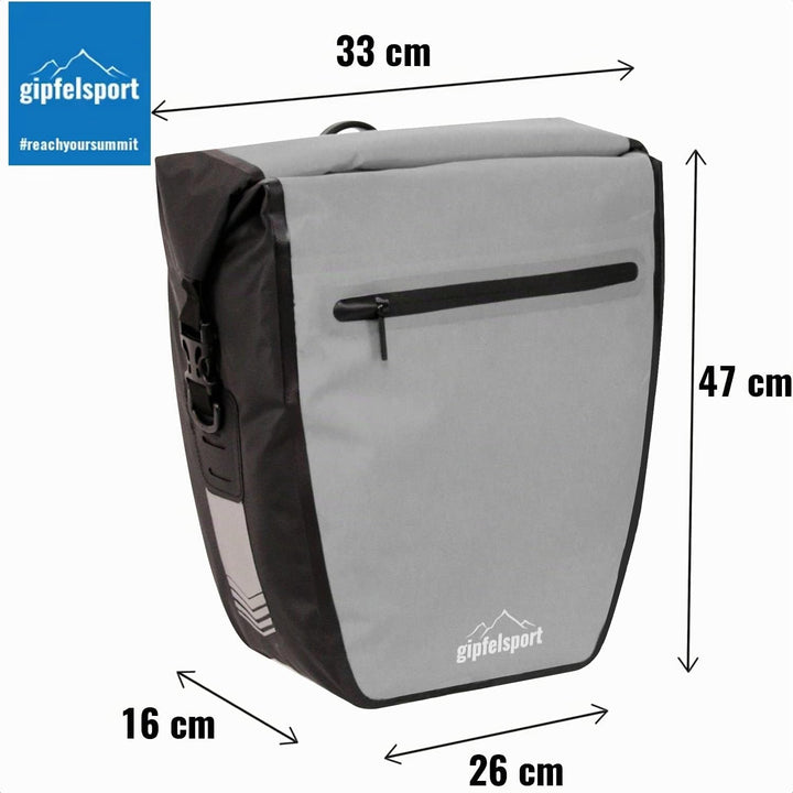 gipfelsport Fahrradtasche für Gepäckträger - Gepäckträgertasche I Fahrradtaschen, Satteltaschen mit