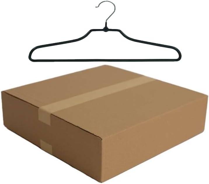 25 x Metall-Kleiderbügel 40 cm rutschhemmend beschichtet