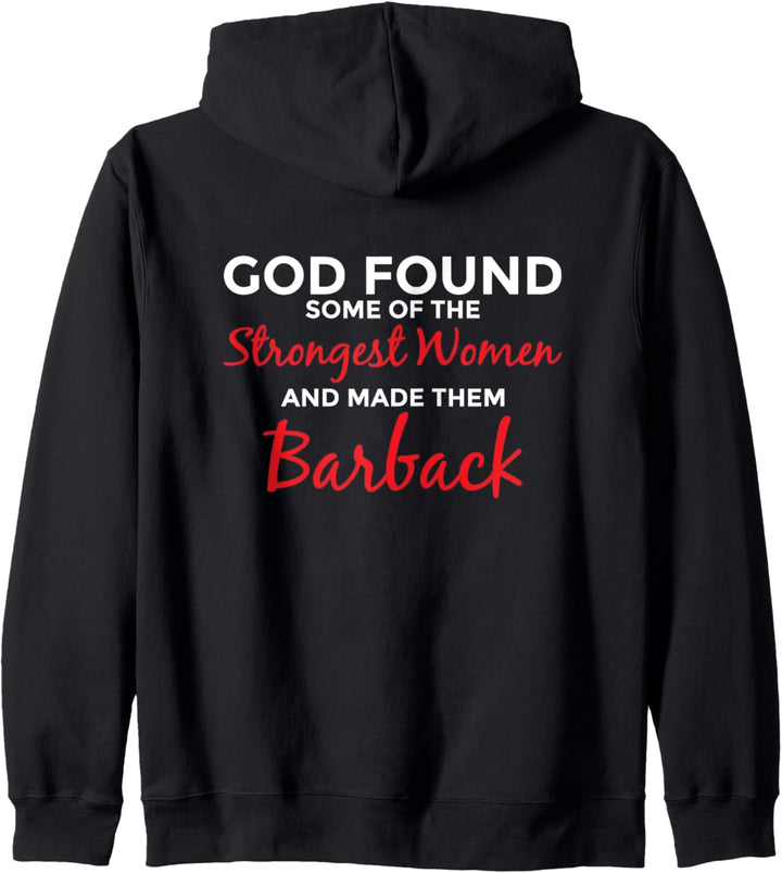 Gott schuf stärkste Frauen Barback Kapuzenjacke