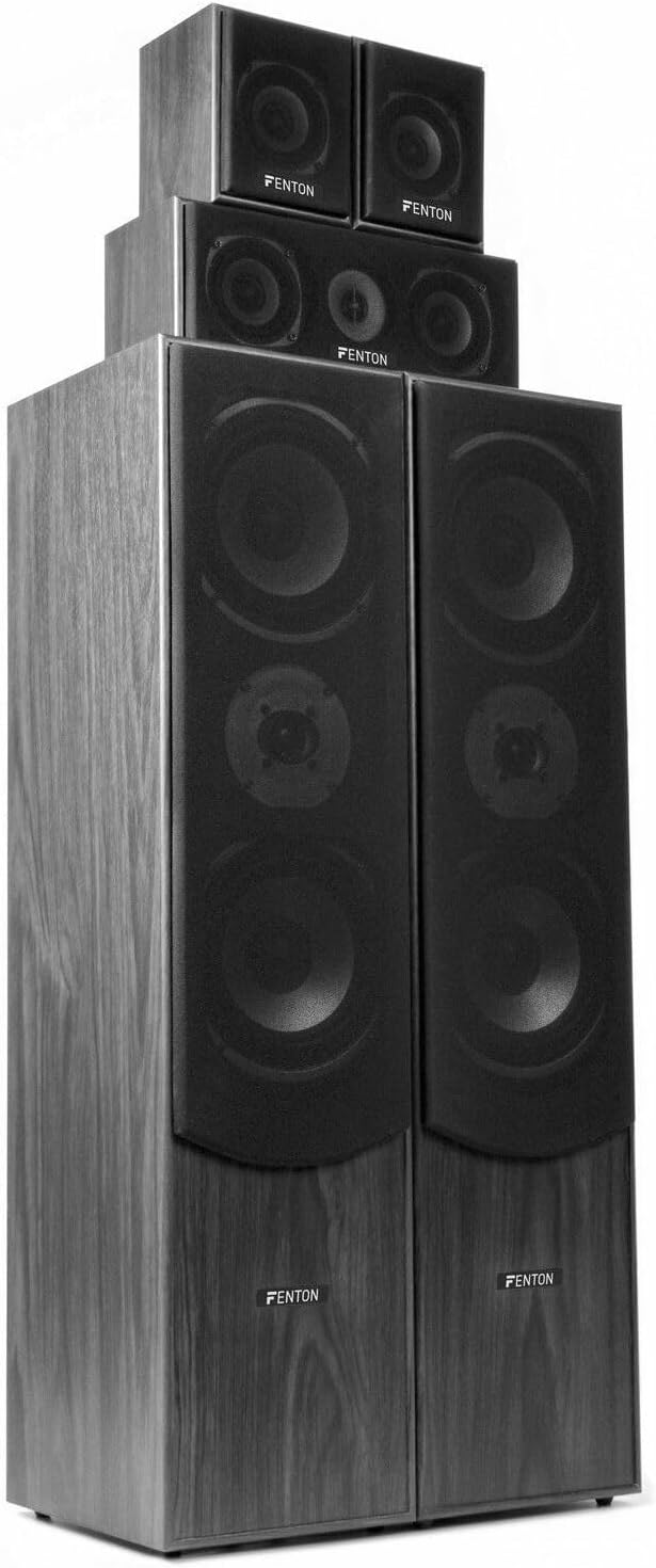 Fenton Home Cinema Surround Set met o.a. Bluetooth - 510W - Zwart