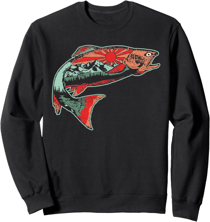 Trout Outdoor Illustration Series - Southwest Sky Sweatshirt