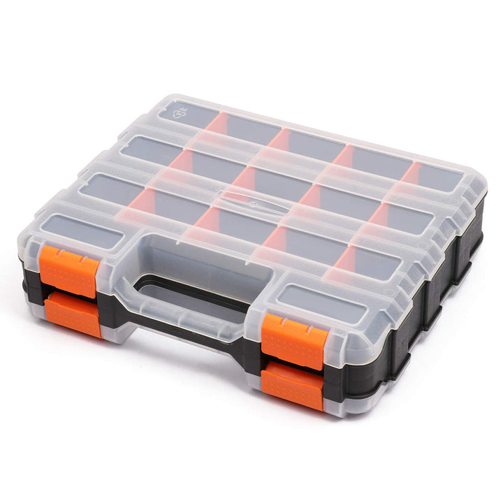 MIXPOWER 34-Compartments Double Sided Organizer with Impact Resistant Polymer and Customized Removab