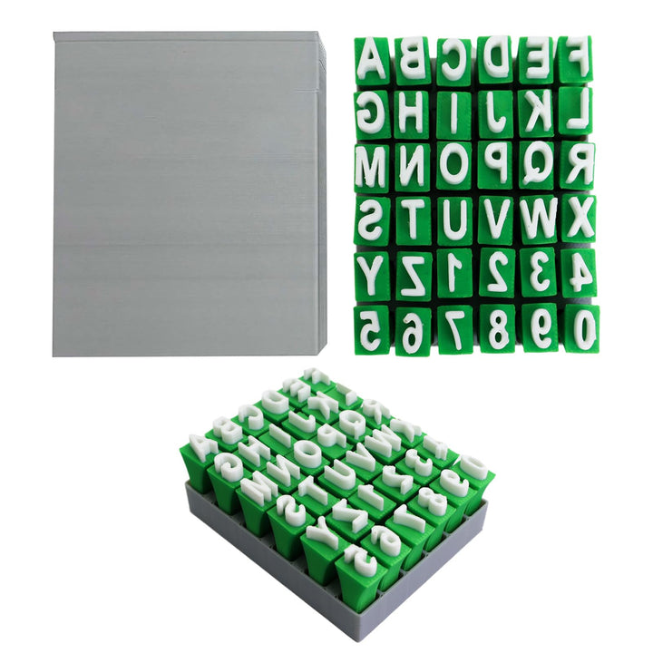 Keramik Stempel Set für Tonarbeiten – Professionelles Keramik Werkzeug mit Buchstaben & Symbolen, Pr