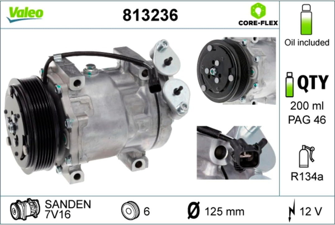 Valeo Kompressor Klimaanlage 813236