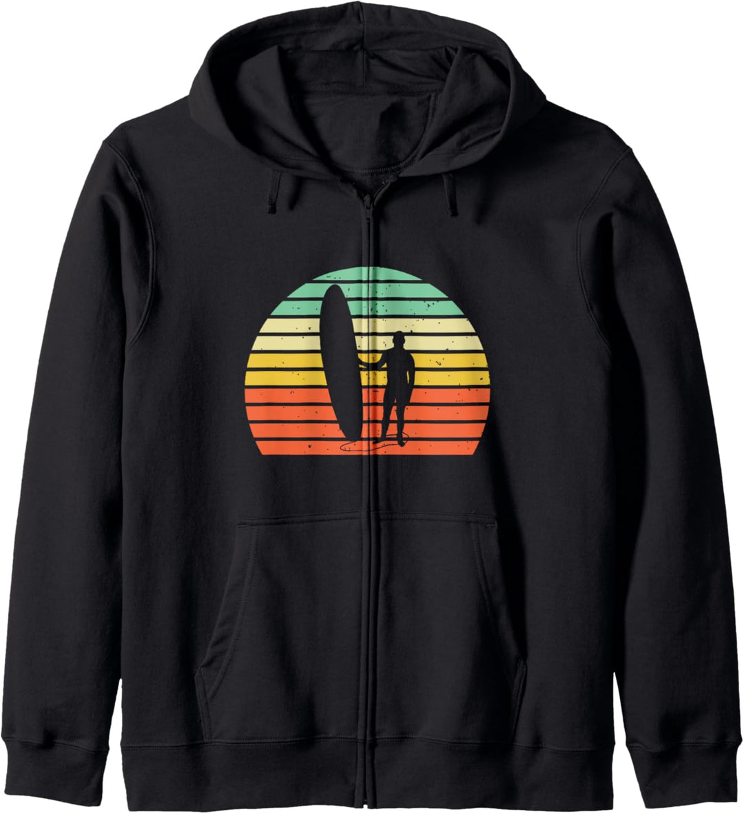 Surfen Vintage Style Longboard Surfer Kapuzenjacke