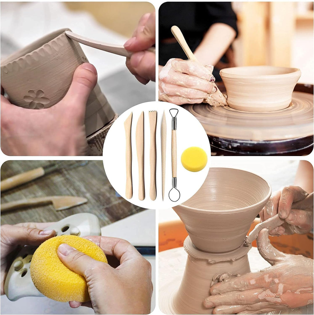 XFLYP 37 Stück Modellierwerkzeug, Carving Tools Clay Keramik Sculpting Ton Werkzeug mit Eine Aufbewa