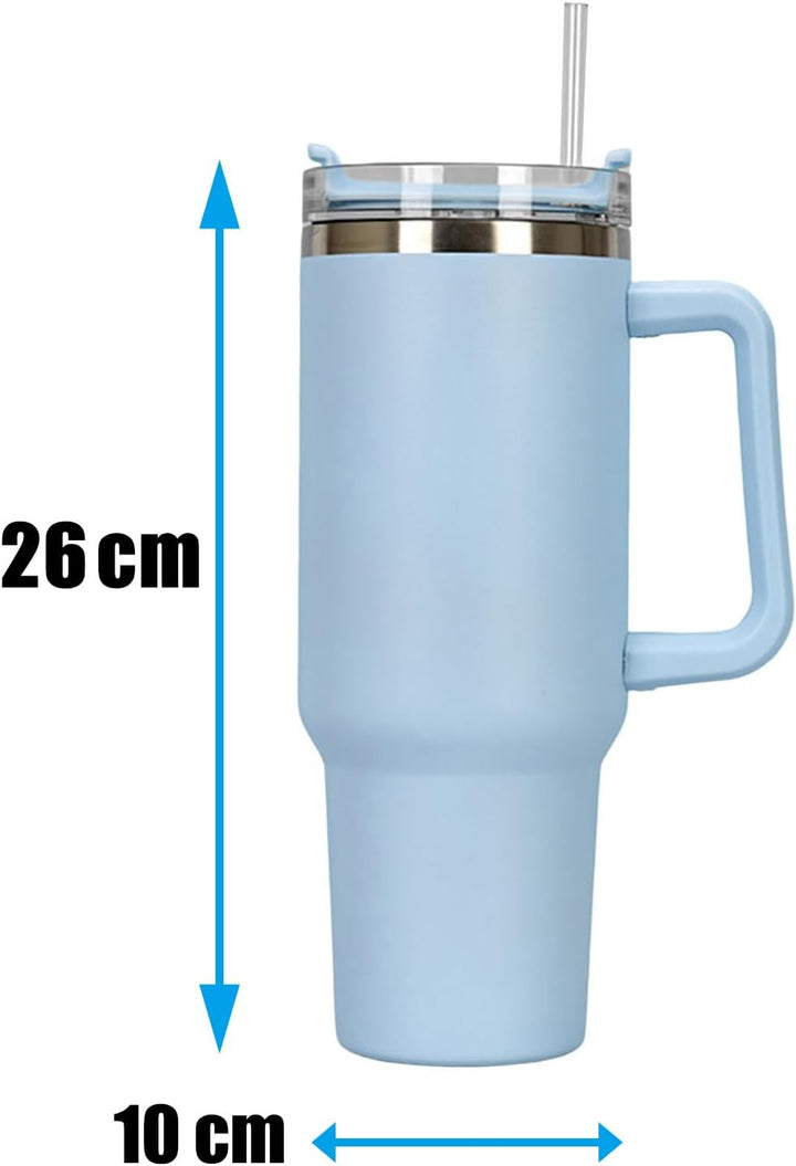 Somerway 1182ml 40oz Kaffeebecher to Go, Doppelwandiger Edelstahl Vakuum Isolierbecher mit Griff und