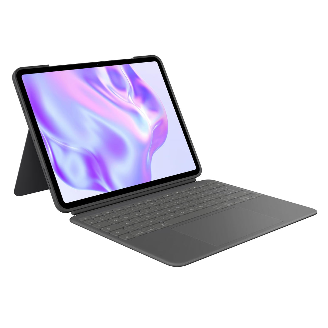 Logitech Combo Touch iPad Pro 13 Zoll (M4) (2024) Tastatur-Case – Abnehmbare Tastatur mit Hintergrun