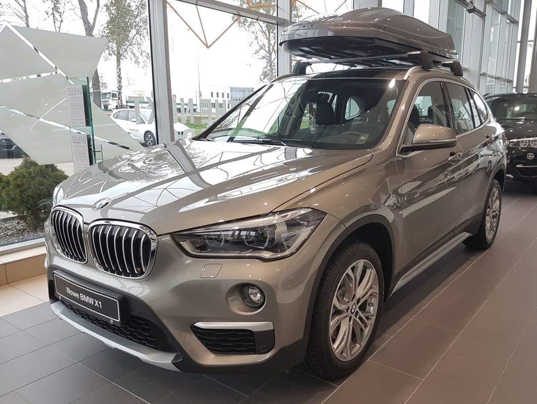 Schwarz Edelstahl Heckstossstangenschutz kompatibel mit BMW X1 E84 2012-2015 'Ribs' exkl. M-Paket