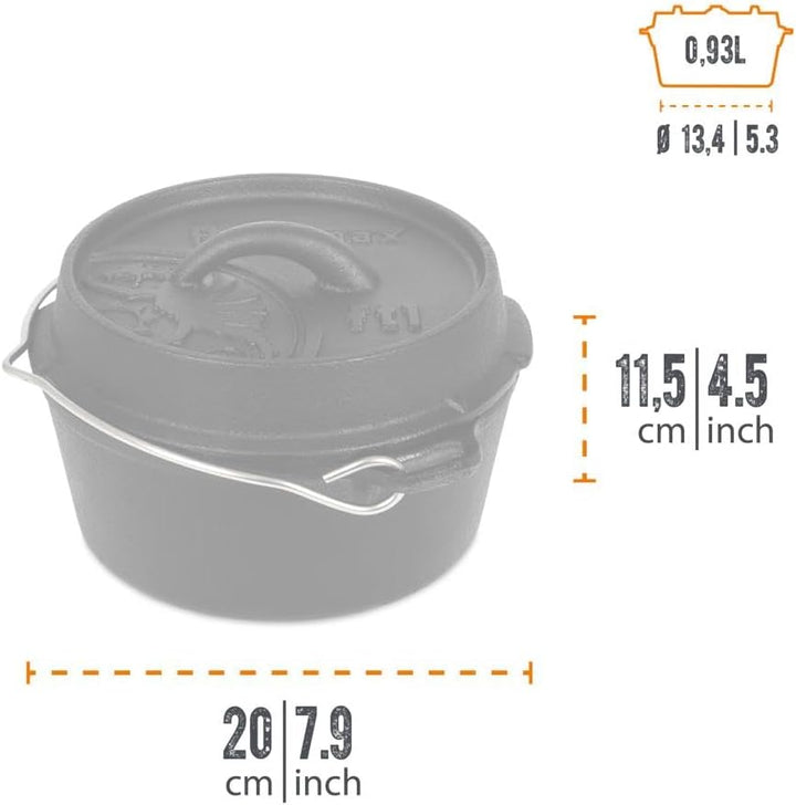 Petromax Feuertopf (Dutch Oven) (FT1, planer Boden)