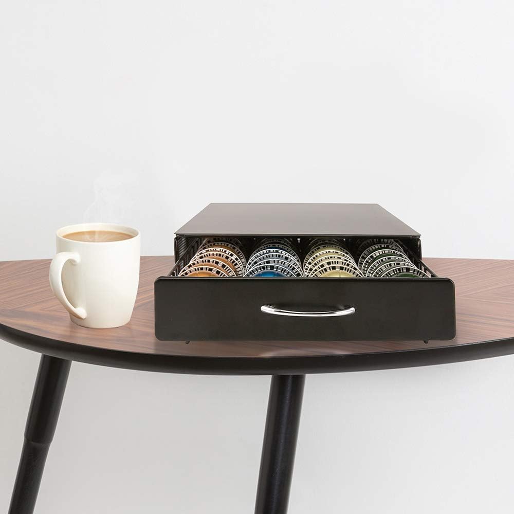 HiveNets Vertuo Kapselhalter für Nespresso VertuoLine Pods Metallgitter Kapsel Kapselspender Schubla