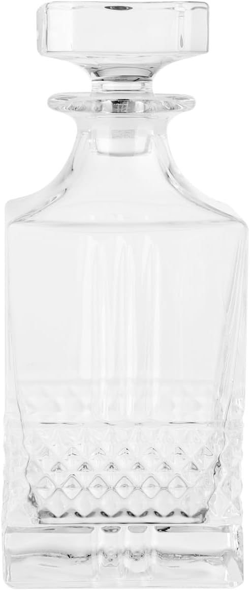 RCR 51592020006 Brilliante Kristall-Whiskey/Weineckdekanter, 850 ml, Vintage-Design, EIN perfektes G