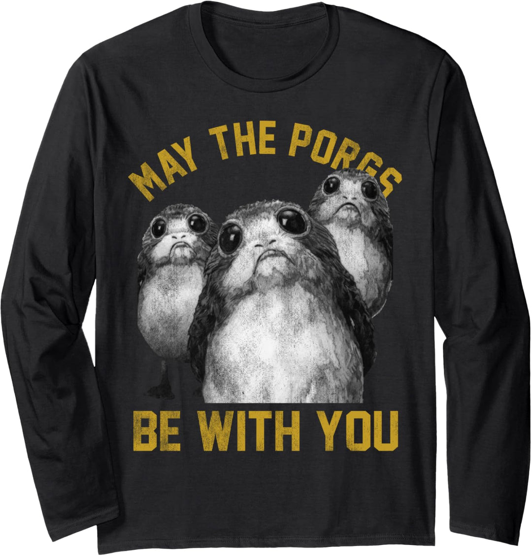 Star Wars May The Porgs Langarmshirt