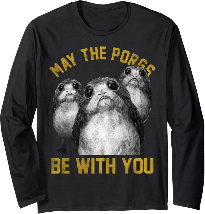 Star Wars May The Porgs Langarmshirt