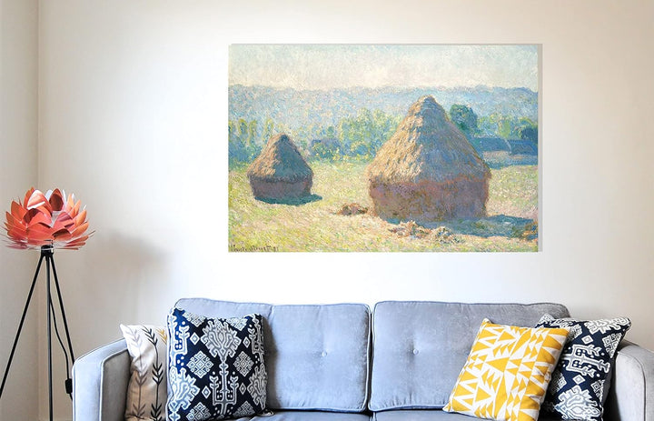 Claude Monet Leinwanddruck, abstrakt, gerahmt, 86 x 61 cm