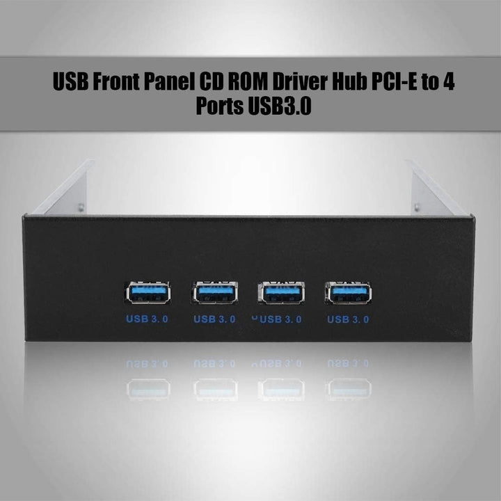 ASHATA USB-CD-ROM-Treiber auf der Frontplatte Treiber-Hub PCI-E an 4 Schnittstellen USB3.0 Frontpane
