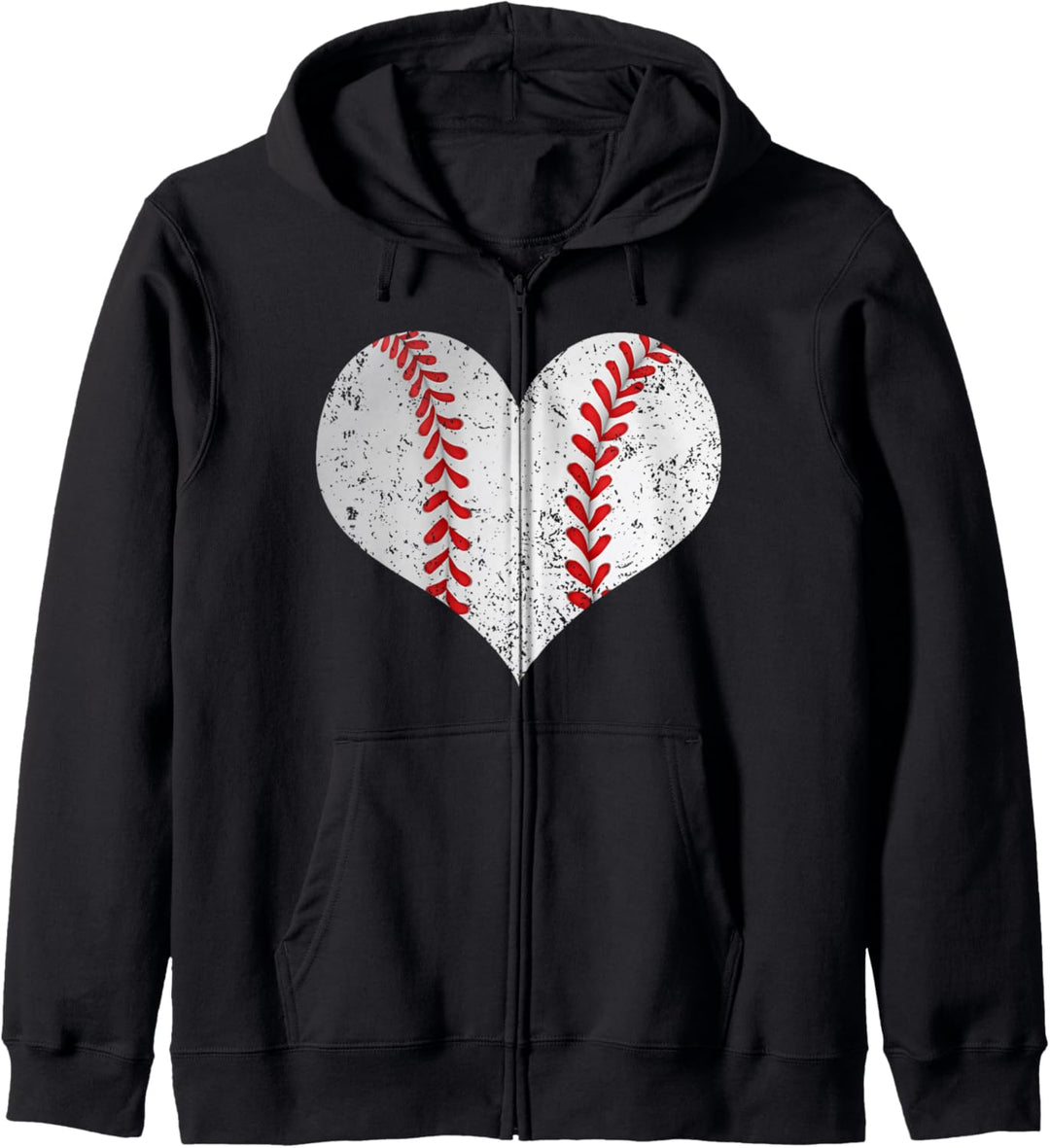 Baseball Fan I Baseball Spieler Herz I Baseball Kapuzenjacke