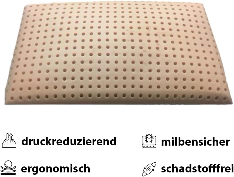 MAPE Duftkissen Nackenstützkissen viscoelastischer Thermo-Soft-Schaum Kissen mit 100% Baumwollbezug,