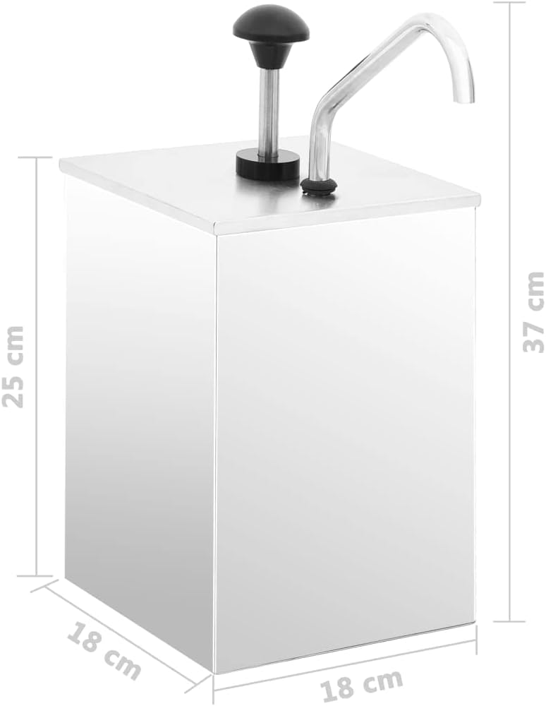 SKM Saucenspender Edelstahl 3,5 L, Weight: 2.8 kg, 51232 1 x 3.5 l, 1 x 3.5 l