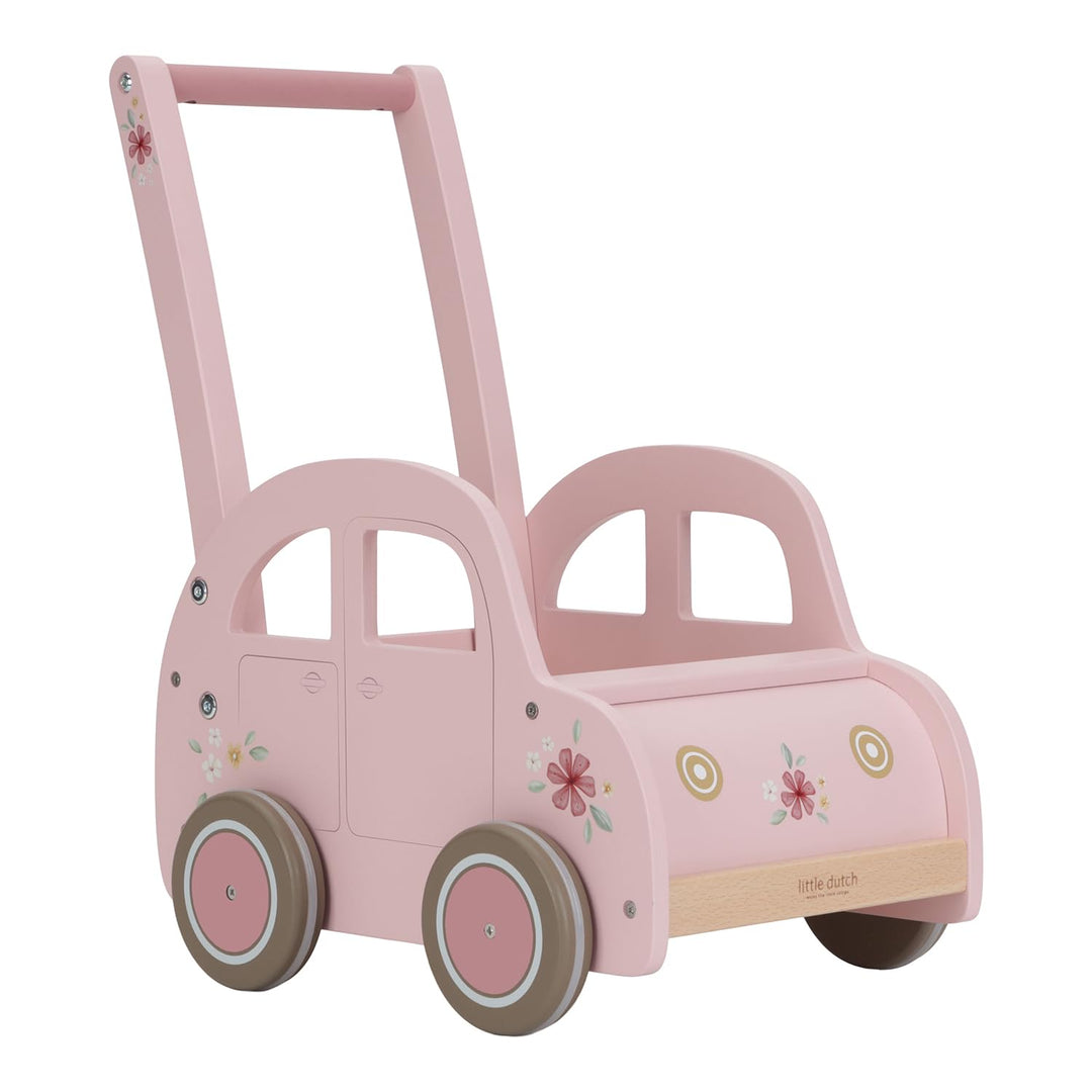 Little Dutch 7128 FSC Holz Laufwagen Auto - Fairy Garden rosa