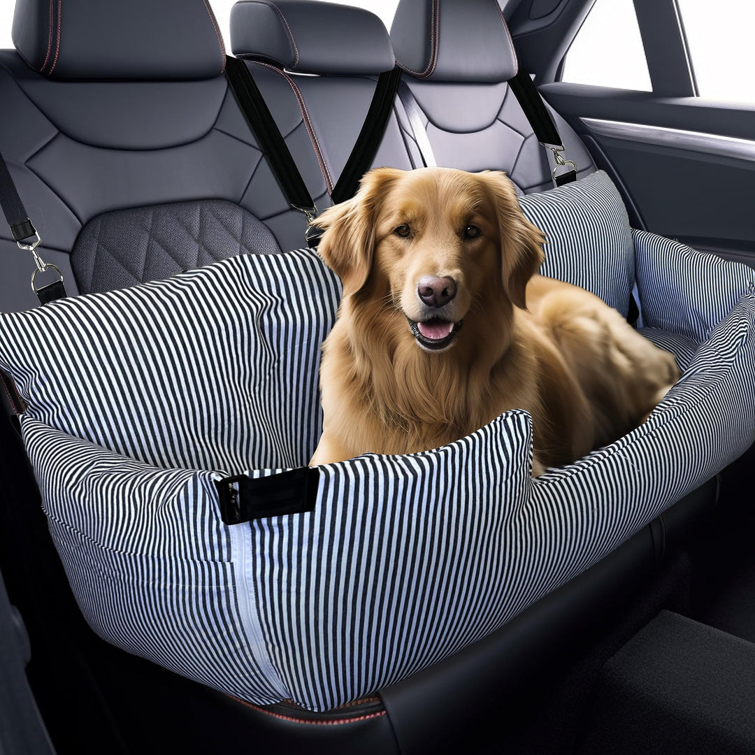Hunde Autositz Hundebox 110 x 45 x 55 cm für Grosse und Mittlere Hunde, Praktischer Hundesitz Auf De