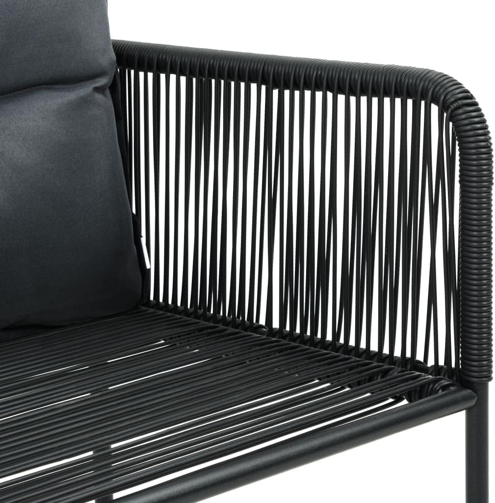 WIFESE 4 STK. Gartenstühle mit Kissen BalkonmöBel GartenmöBel Set Gartenstuhl StapelstüHle Rattan Ga