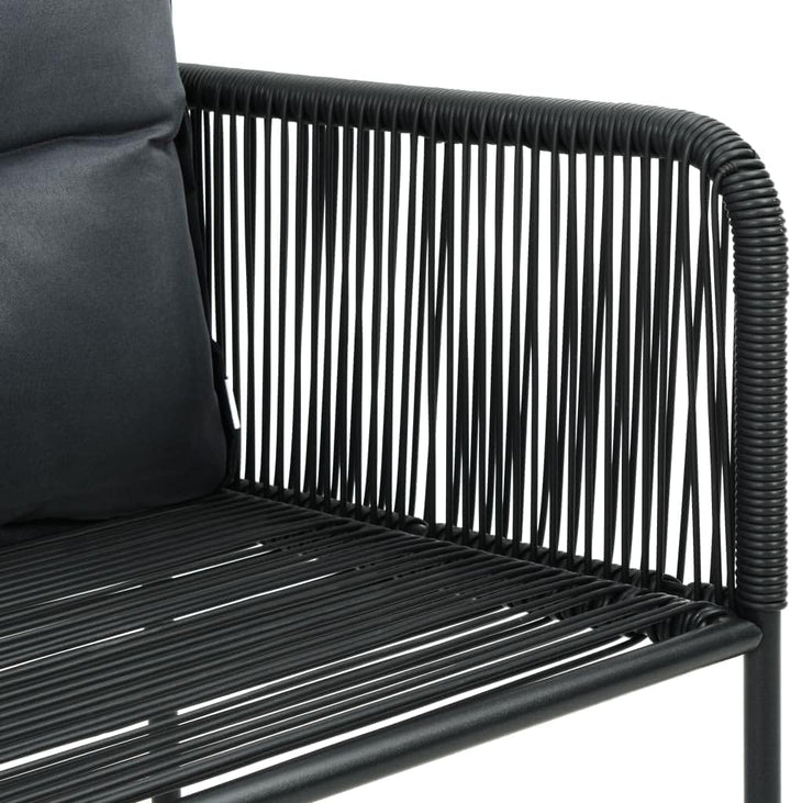 WIFESE 4 STK. Gartenstühle mit Kissen BalkonmöBel GartenmöBel Set Gartenstuhl StapelstüHle Rattan Ga