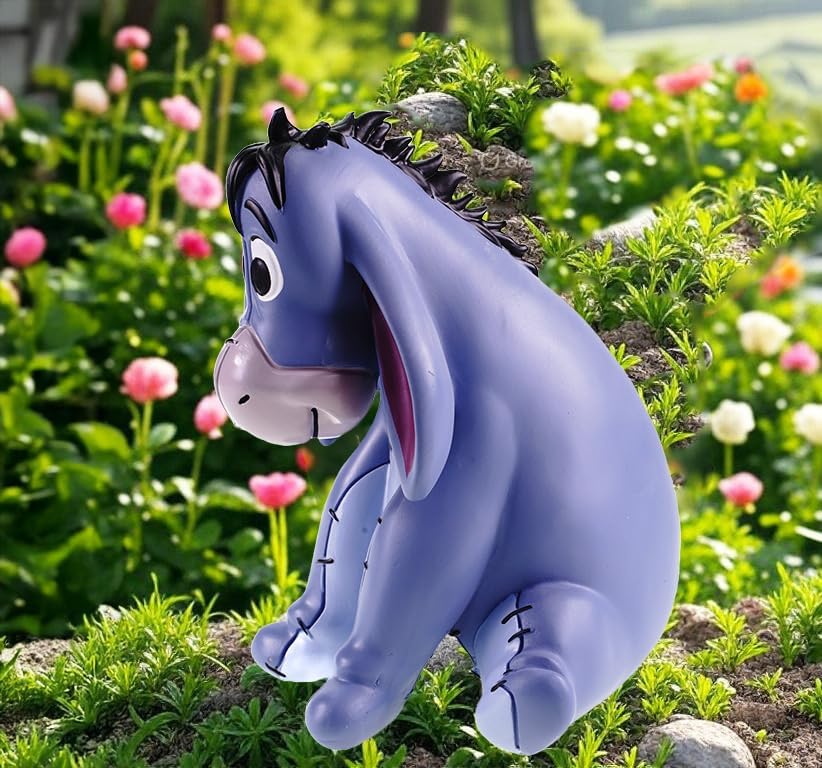 Gartenfigur Eeyore - Disney's liebenswerter I-Aah für deinen Garten Mehrfarbige Deko-Figur aus Polyr